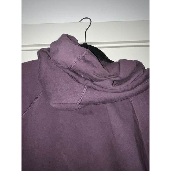 NIKE Womens Sweatshirt Purple Funnel Hoodie Pullover Camouflage Logo Size M - Picture 5 of 11